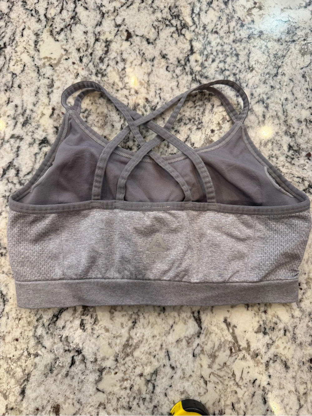 Reebok Gray Strappy Sports Bra | Medium Support | Size S - Picture 4 of 6